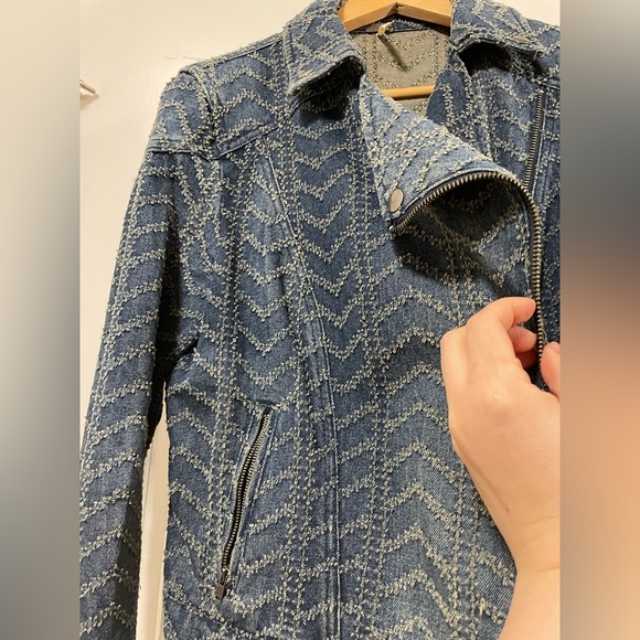 Free People denim jacket in size 8 - Picture 4 of 5